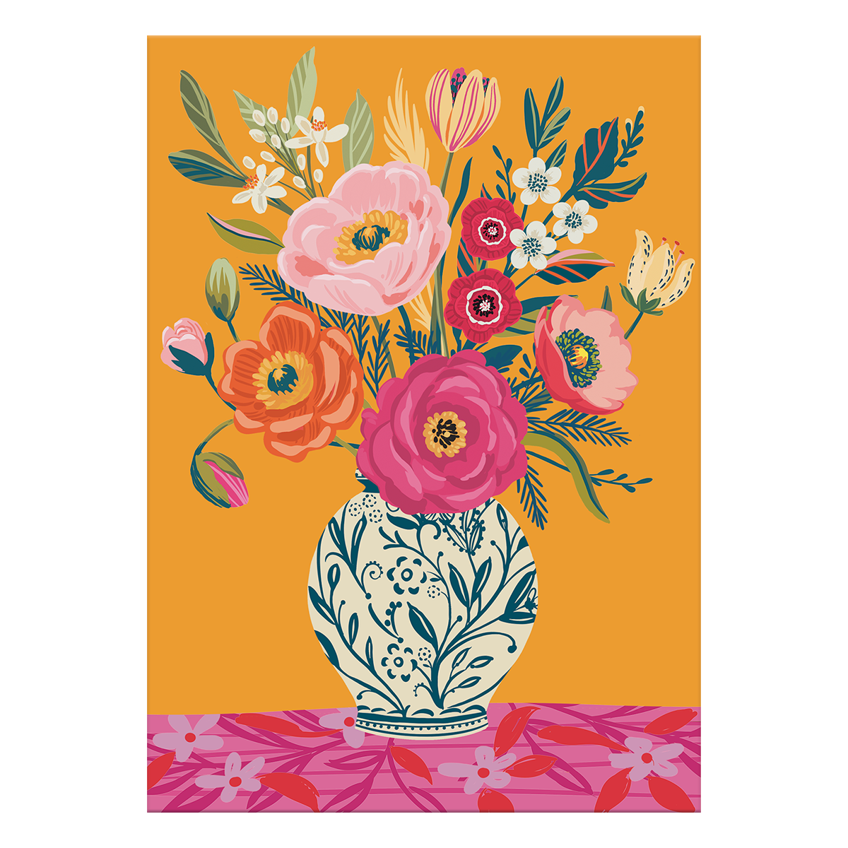 Blank Vase Greeting Card