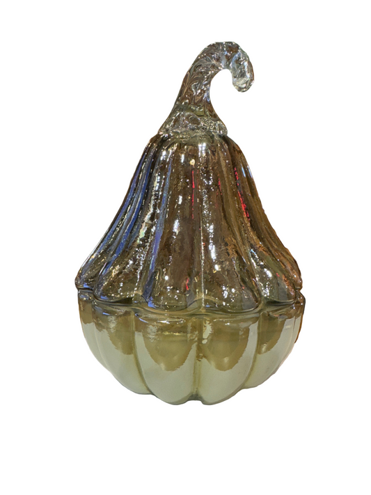 Warm Amber Gourd Glass Scented Candle