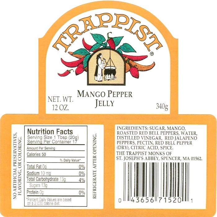 Trappists Preserves - Mango Pepper Preserves
