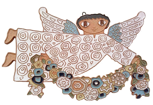 Large Angel with Garland-Facing Right