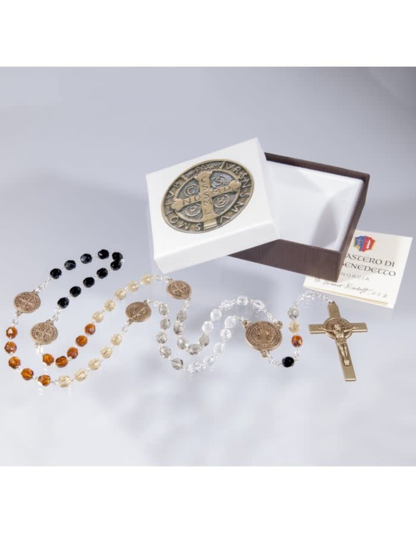 6mm Brown Glass Bead 5color St Benedict