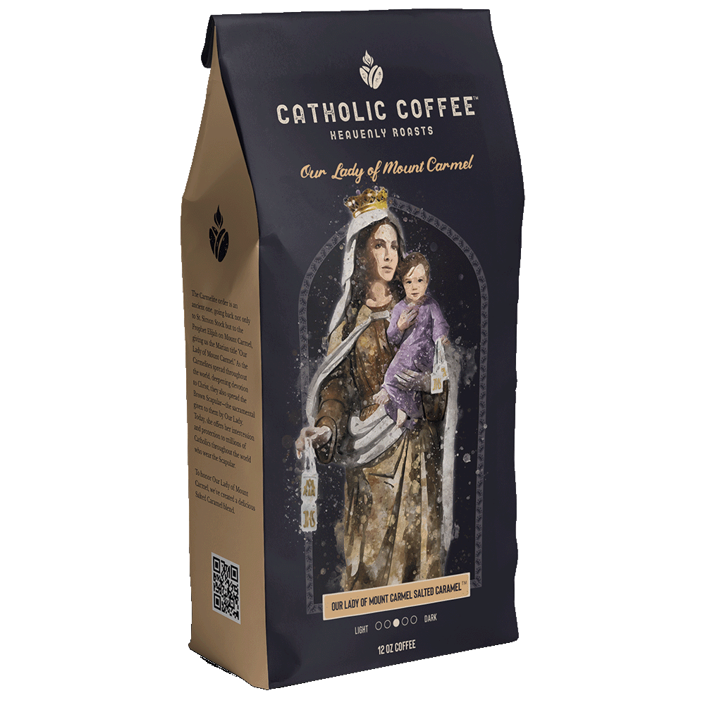 Catholic Coffee- Our Lady of Mount Carmel Salted Caramel
