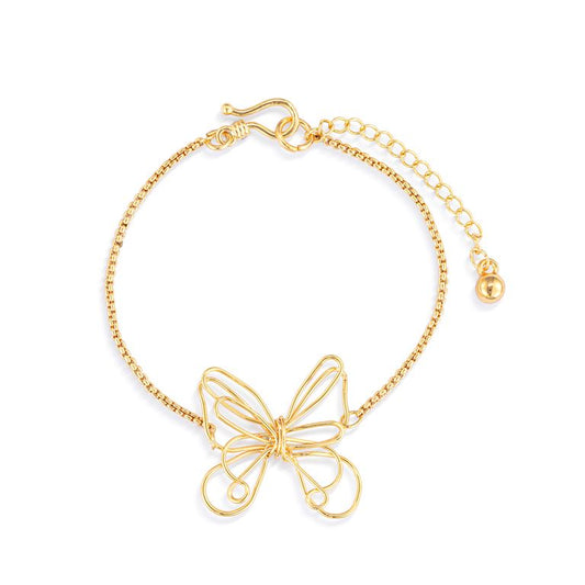 Butterfly Open Charm Bracelet