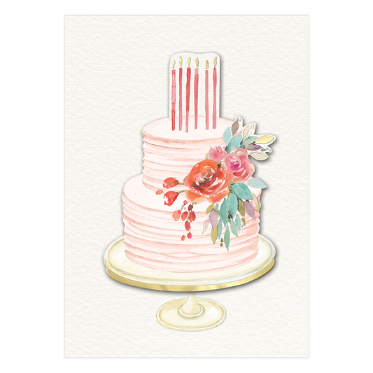 HB Pink Cake Greeting Card