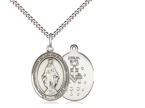 SS MIRACULOUS MEDAL OVAL 18"