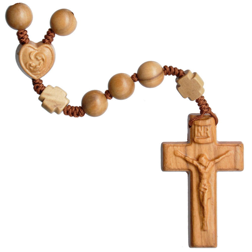 Rosary 5 Decade Olive Wood 10mm