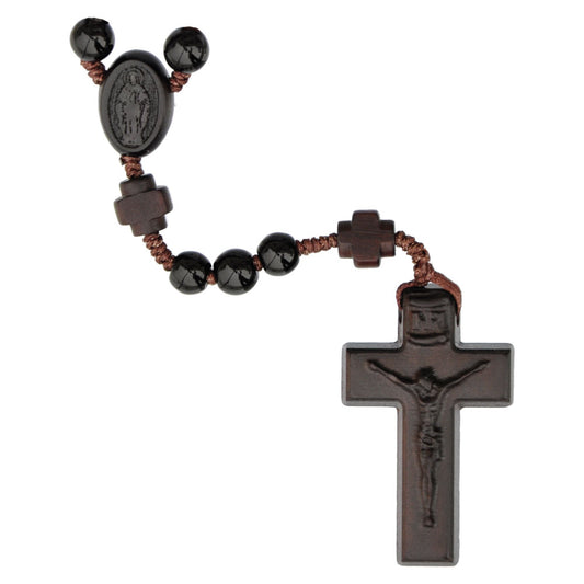 6mm Black Onyx/Jujube Wood Rosary