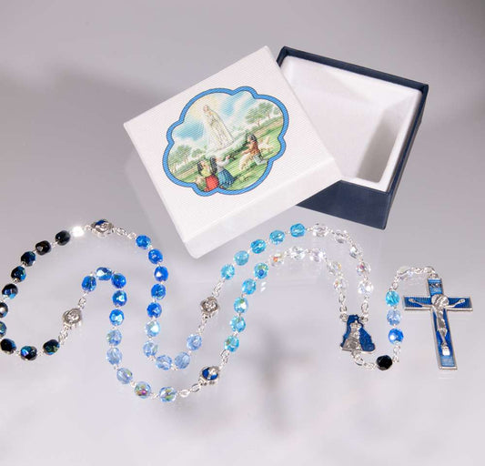 6mm Glass Bead Rosary-Our Lady Of Fatima