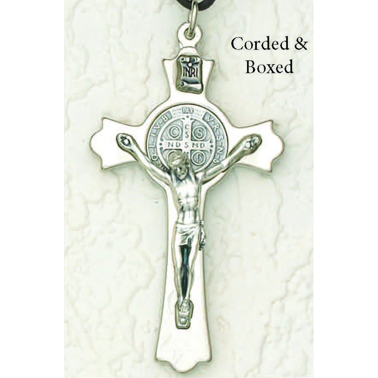 3 Inch Silver St. Benedict Crucifix