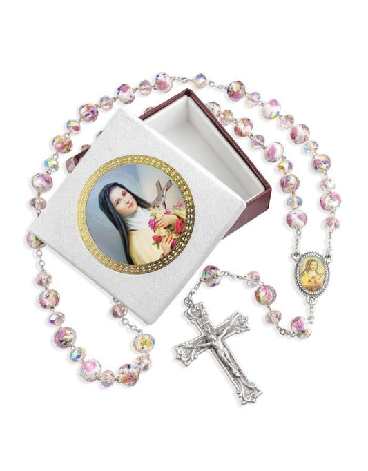 8mm Saint Therese Rosary