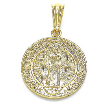 Gold St Benedict Medal Chain